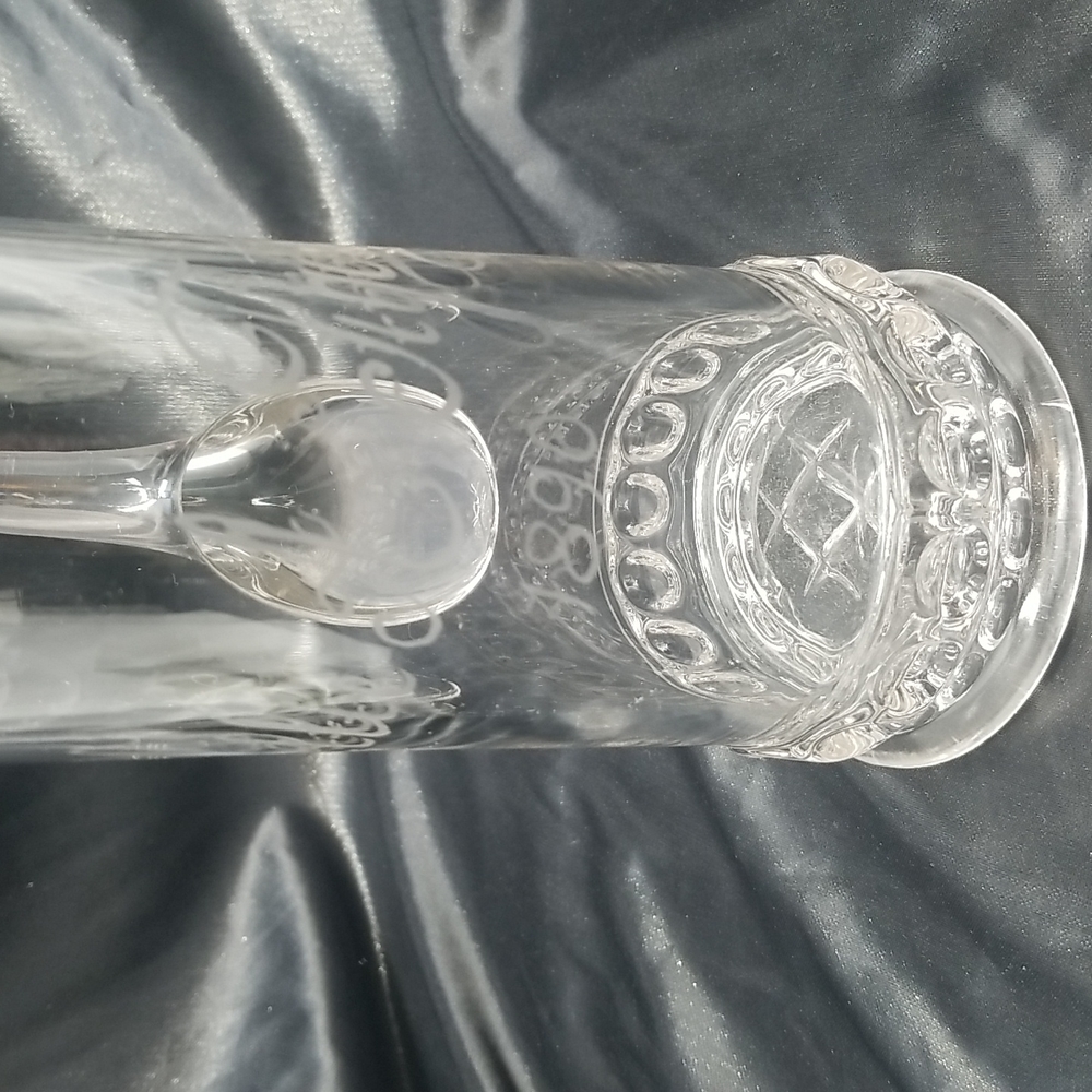 Antique EAPG Etched Skinny Pitcher - Picture 5 of 16